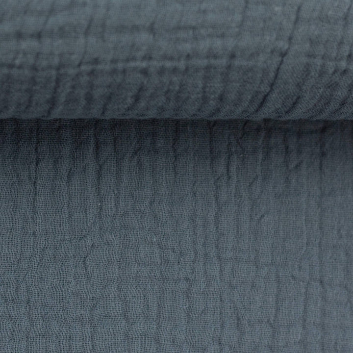 Musselin | Double Gauze | Rauchblau Swafing