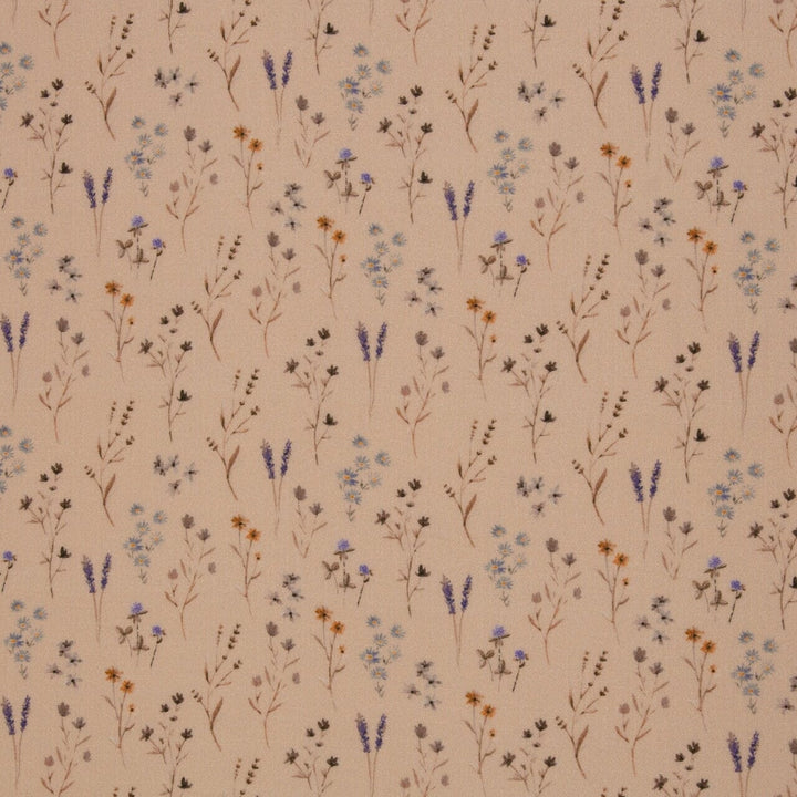 Musselin "Wild Meadow - Beige" Swafing