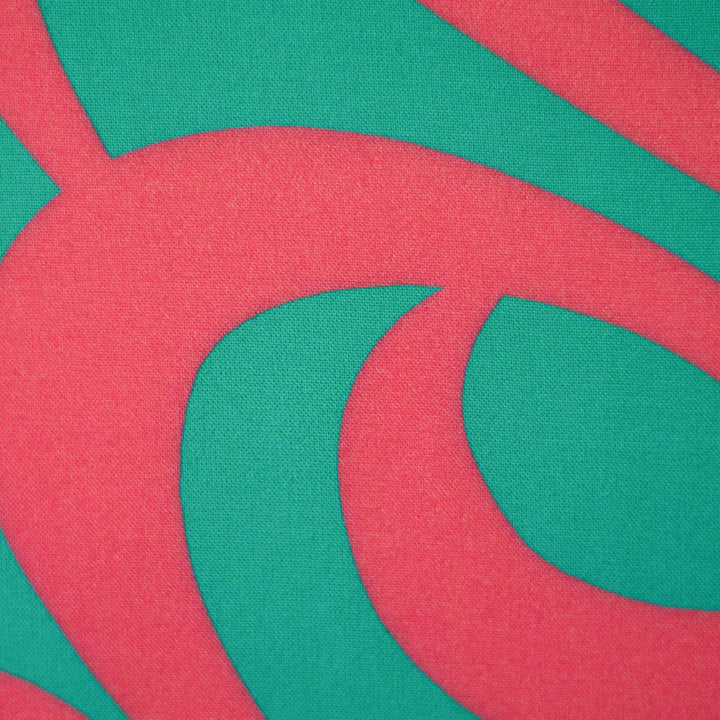 Viskose Schriftzug Erika Aqua | Love Collection Kibadoo Swafing