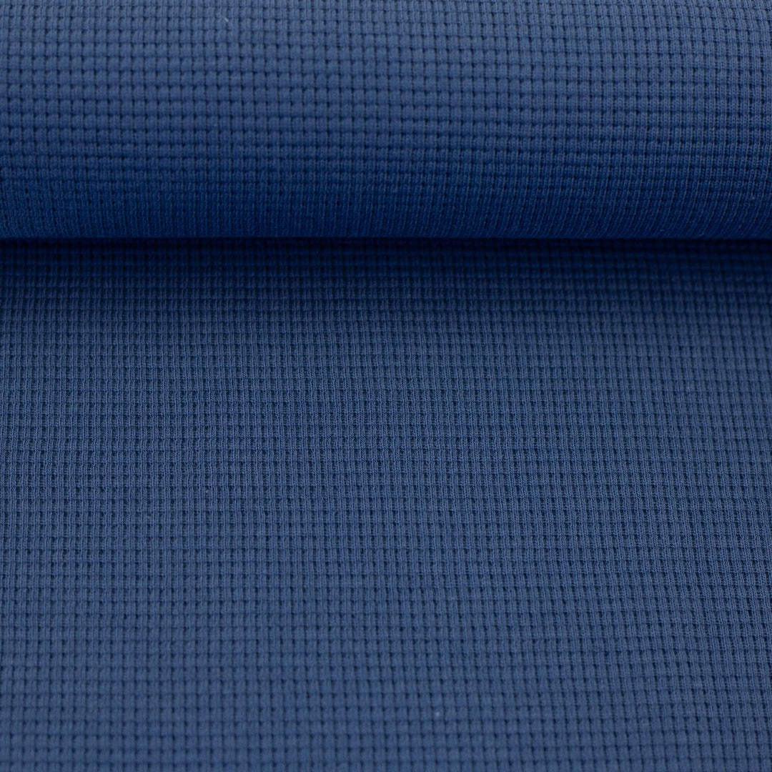 Waffeljersey Jeansblau Swafing