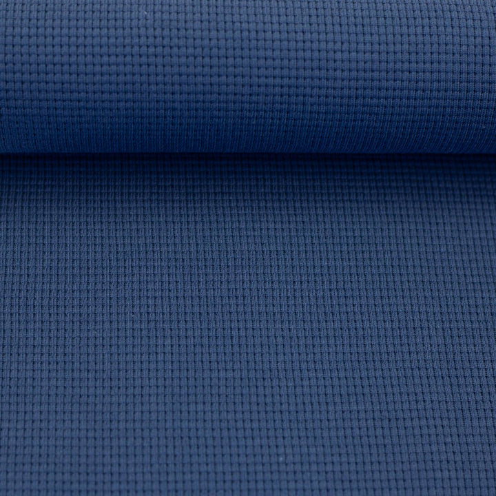 Waffeljersey Jeansblau Swafing