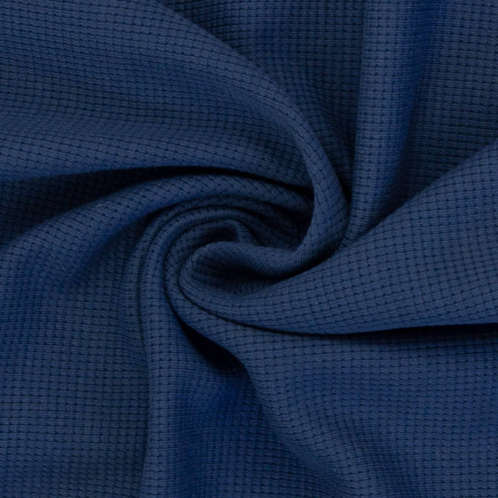 Waffeljersey Jeansblau Swafing