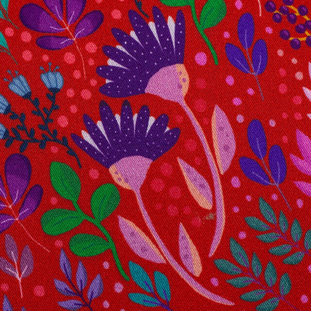 Viskose "In Full Bloom - Rot" | Emjo-Design Swafing