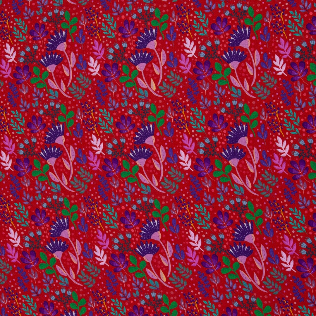 Viskose "In Full Bloom - Rot" | Emjo-Design Swafing