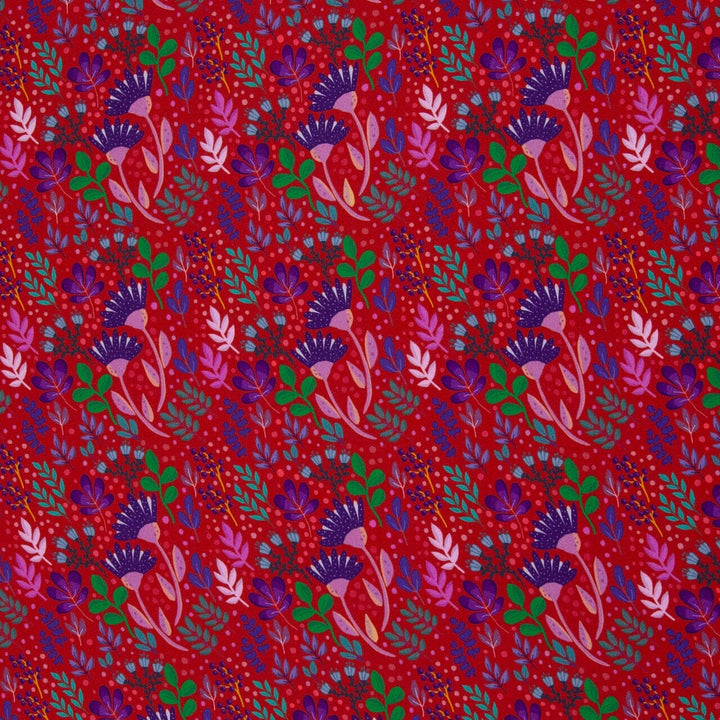 Viskose "In Full Bloom - Rot" | Emjo-Design Swafing