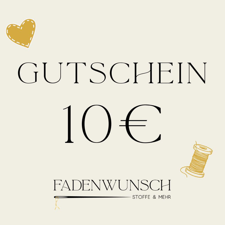 Geschenkgutschein Fadenwunsch 10,00 €