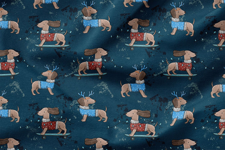 Vorbestellung | "Dackel Hoho - Blau - Klein" fadenwunsch