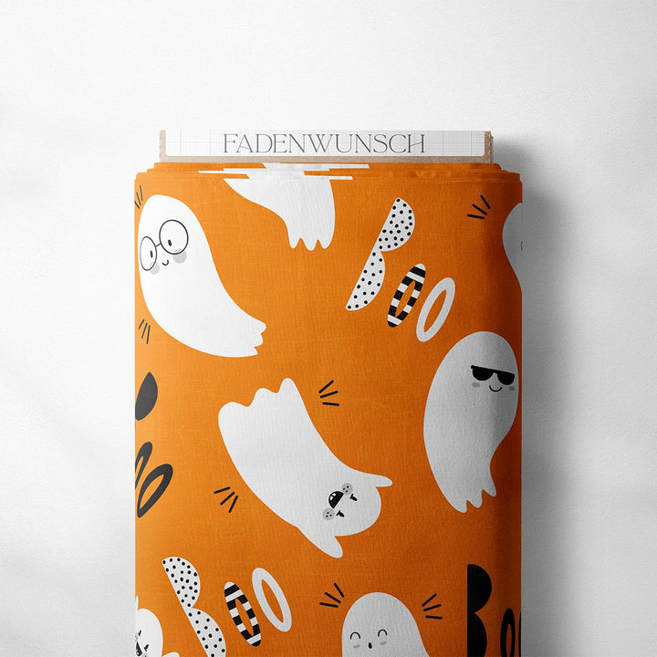 Vorbestellung | French Terry "Geister Booo" | Halloween Stoffe 2025 fadenwunsch