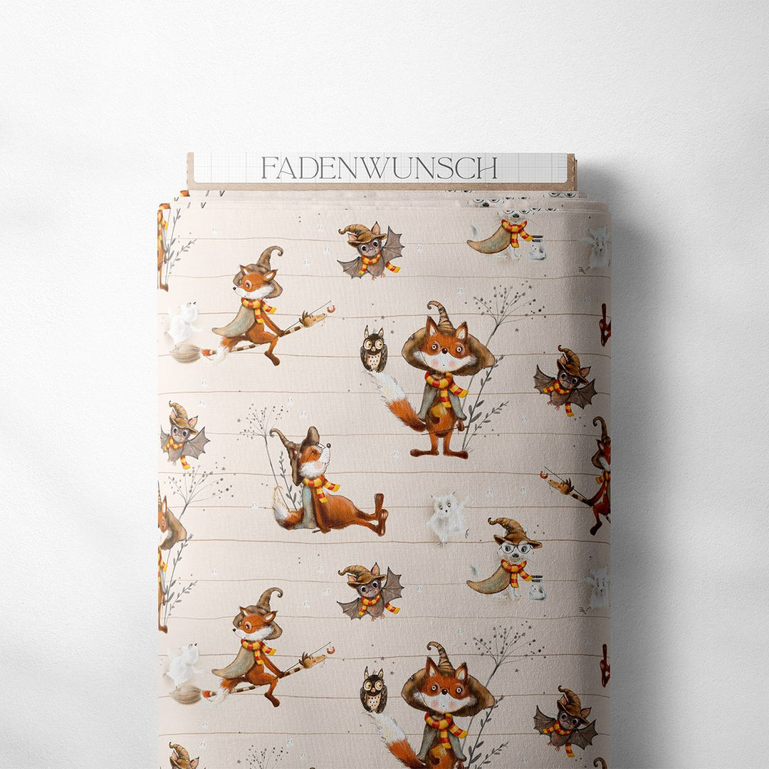 French Terry "Mini Pottertiere" | Halloween Stoffe 2025 fadenwunsch