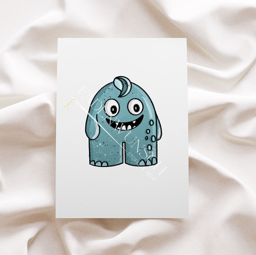 Vorbestellung | Bügelbild "Cool Monster 7" fadenwunsch