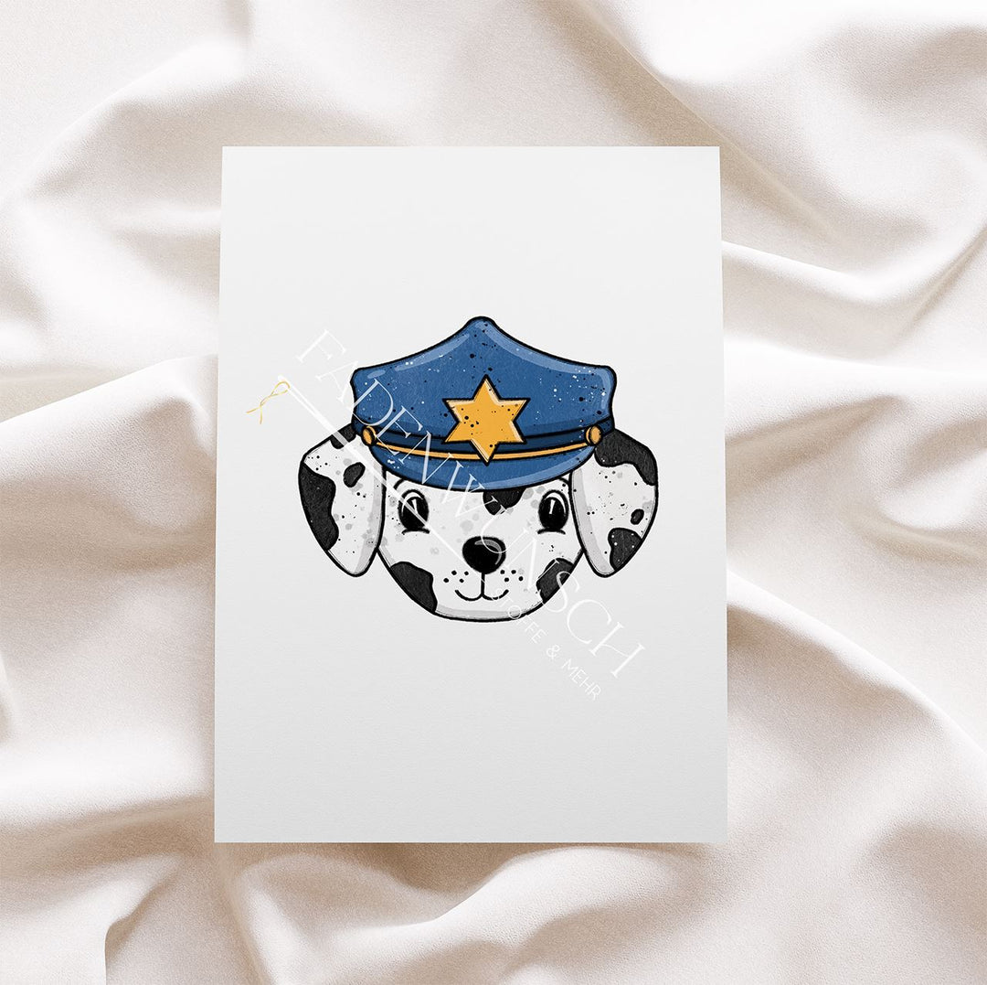 Vorbestellung | Bügelbild "Hundehelden - Polizei" fadenwunsch