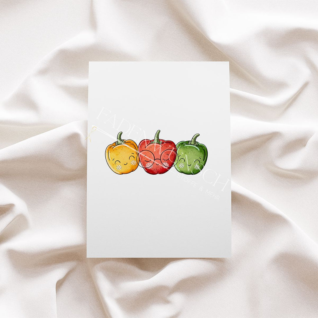 Vorbestellung | Bügelbild "Paprika" fadenwunsch