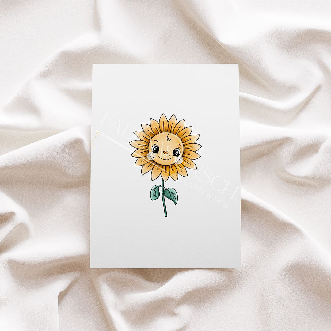 Vorbestellung | Bügelbild "Sonnenblume" fadenwunsch