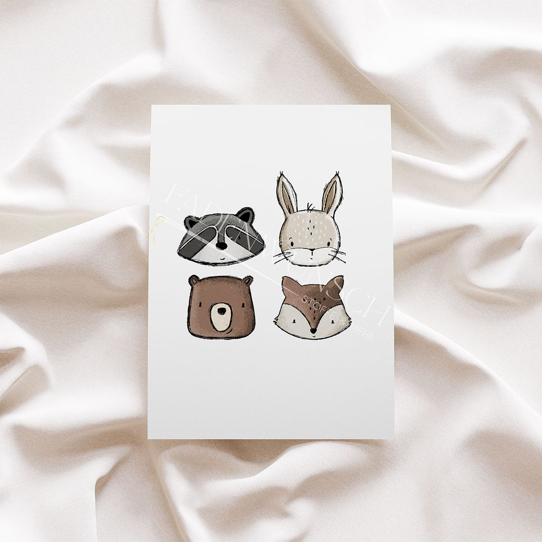 Vorbestellung | Bügelbild "Tier Team" fadenwunsch