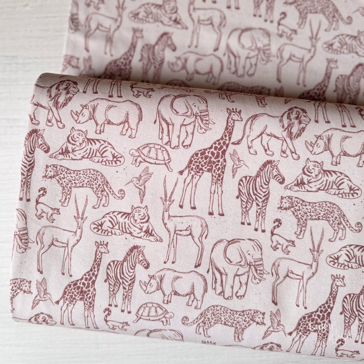 Jersey Wildlife Animal Hellbeige fadenwunsch