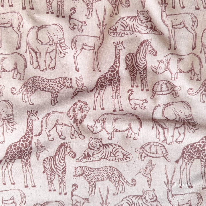Jersey Wildlife Animal Hellbeige fadenwunsch