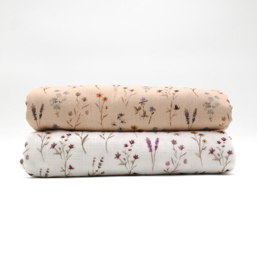 Musselin "Wild Meadow - Naturweiß" Swafing