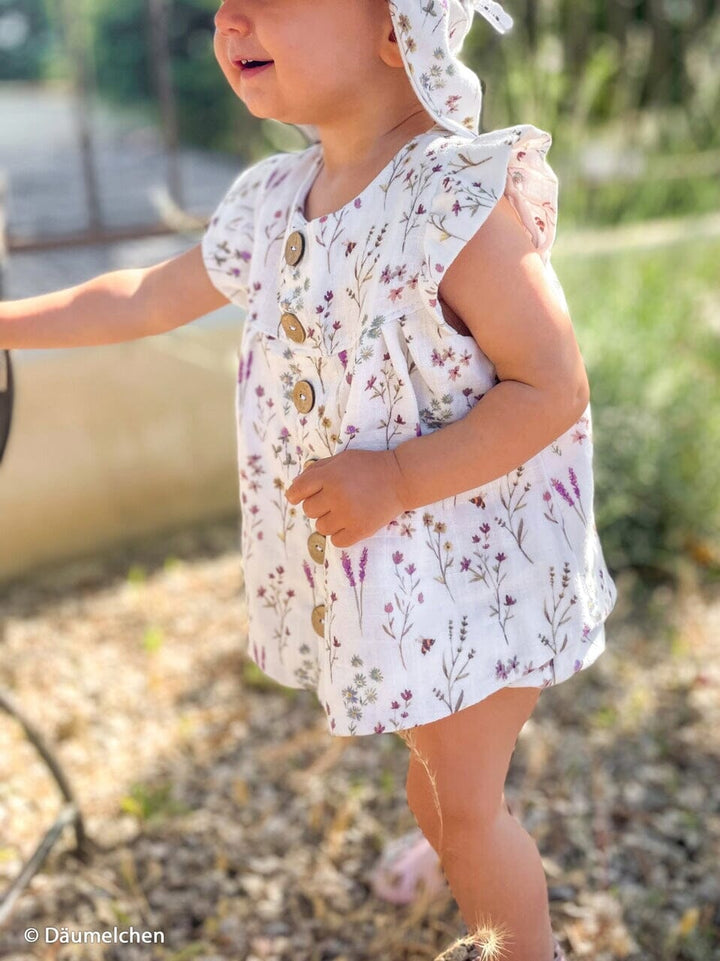 Musselin "Wild Meadow - Naturweiß" Swafing