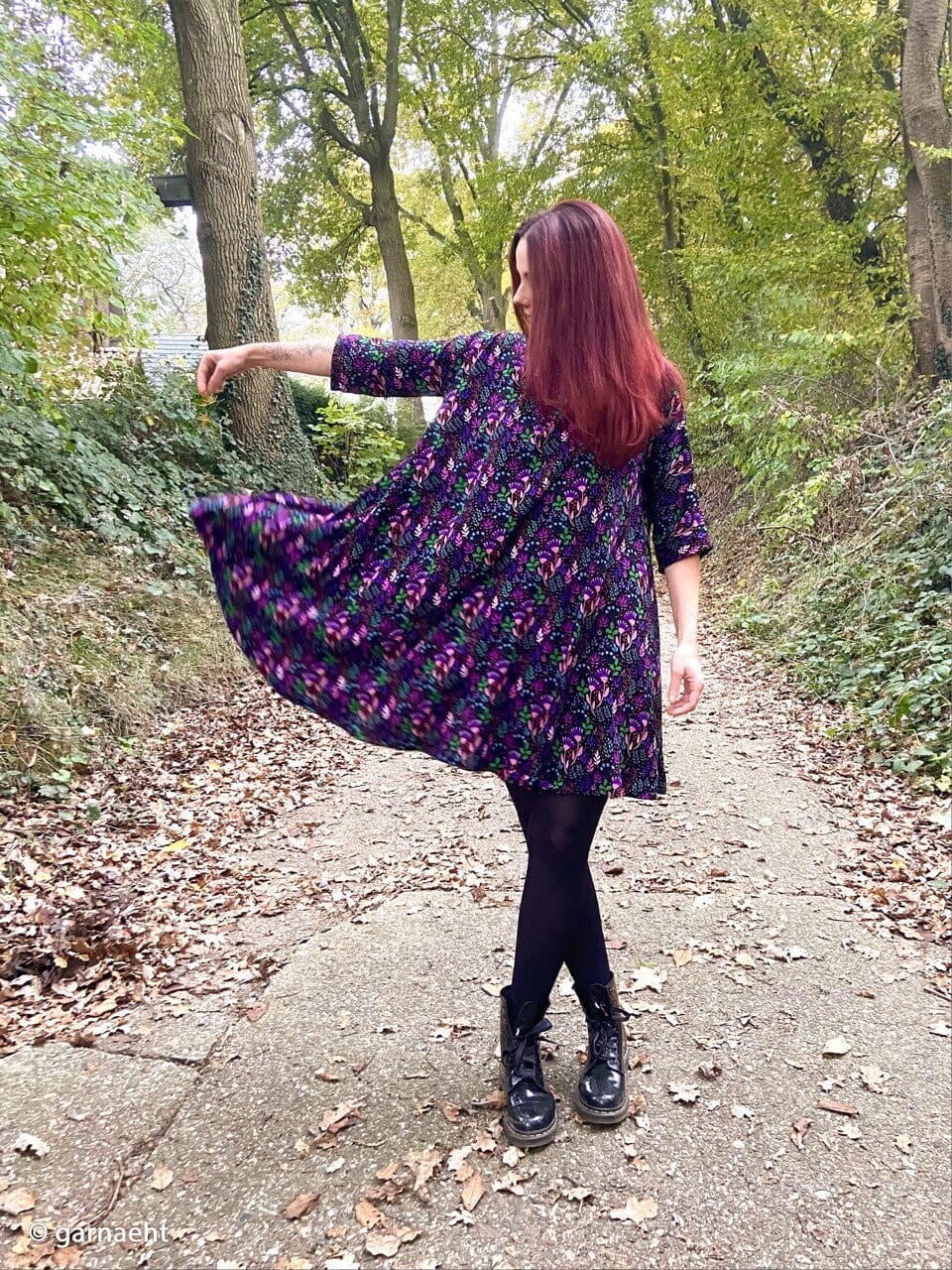 Viskose "In Full Bloom - Schwarz" | Emjo-Design Swafing