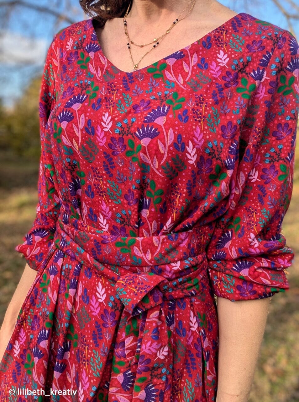 Viskose "In Full Bloom - Rot" | Emjo-Design Swafing