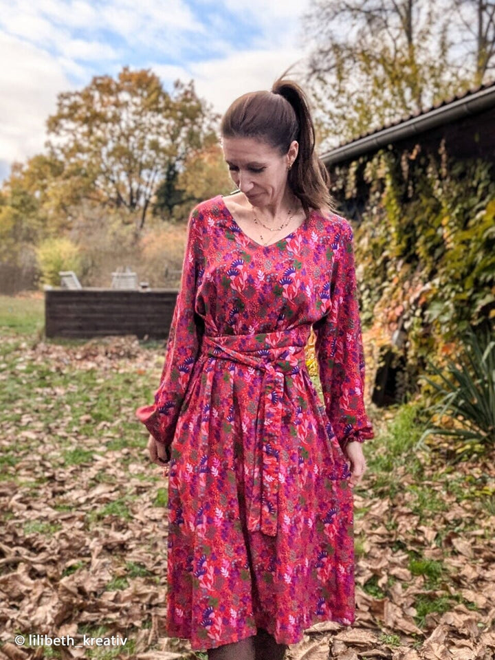 Viskose "In Full Bloom - Rot" | Emjo-Design Swafing