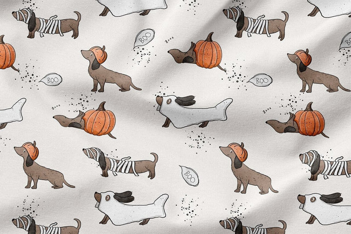 Vorbestellung | "Dackel Spuk" | Halloween Stoffe 2025 fadenwunsch