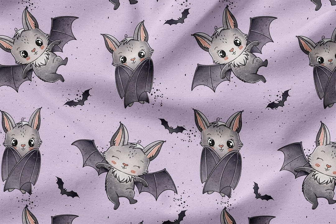 Vorbestellung | "Fledermaus - Fledi Fussel - Flieder" | Halloween Stoffe 2025 fadenwunsch