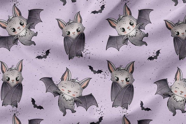 Vorbestellung | "Fledermaus - Fledi Fussel - Flieder" | Halloween Stoffe 2025 fadenwunsch