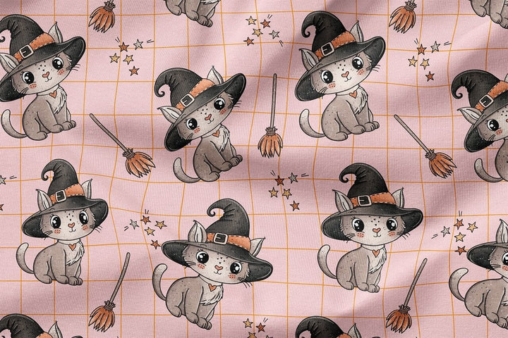 Vorbestellung | "Magic Kitty - Orange" | Halloween Stoffe 2025 fadenwunsch