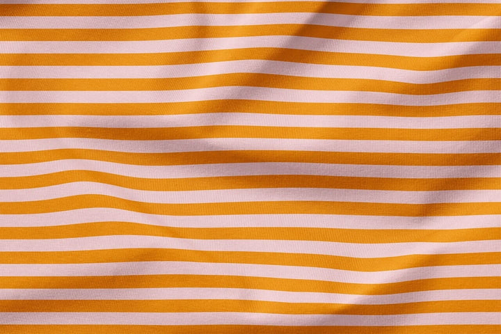 Vorbestellung | "Ringel - Rosa / Orange" | Halloween Stoffe 2025 fadenwunsch