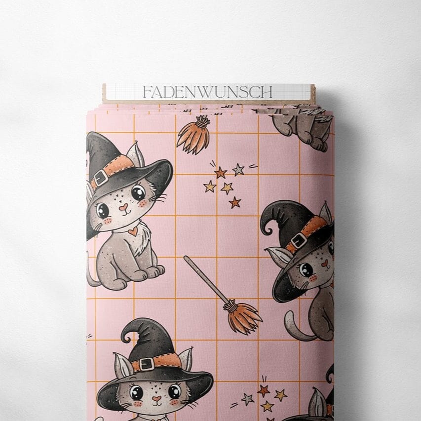 "Magic Kitty - Orange" | Halloween Stoffe 2025 fadenwunsch