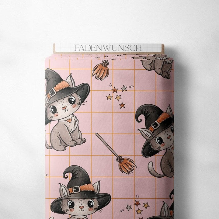 "Magic Kitty - Orange" | Halloween Stoffe 2025 fadenwunsch