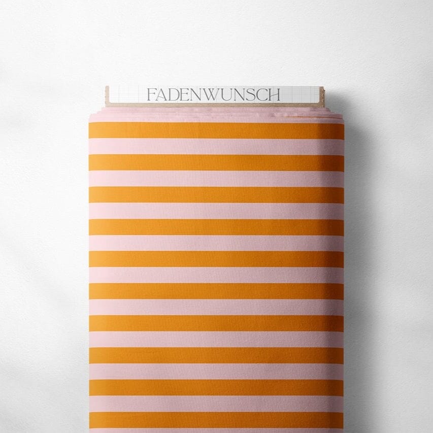 "Ringel - Rosa / Orange" | Halloween Stoffe 2025 fadenwunsch