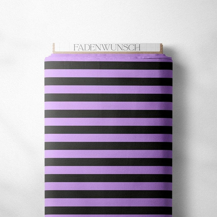 "Ringel - Schwarz / Lila" | Halloween Stoffe 2025 fadenwunsch