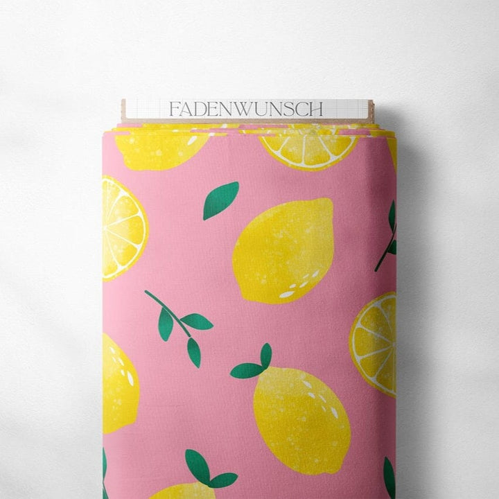 „Fruchtverliebt - Zitronenzeit Rosa Plus" fadenwunsch