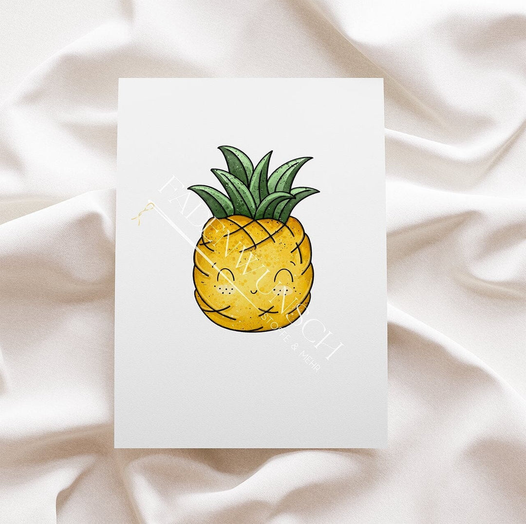 Vorbestellung | Bügelbild "Ananas - ohne Brille" fadenwunsch