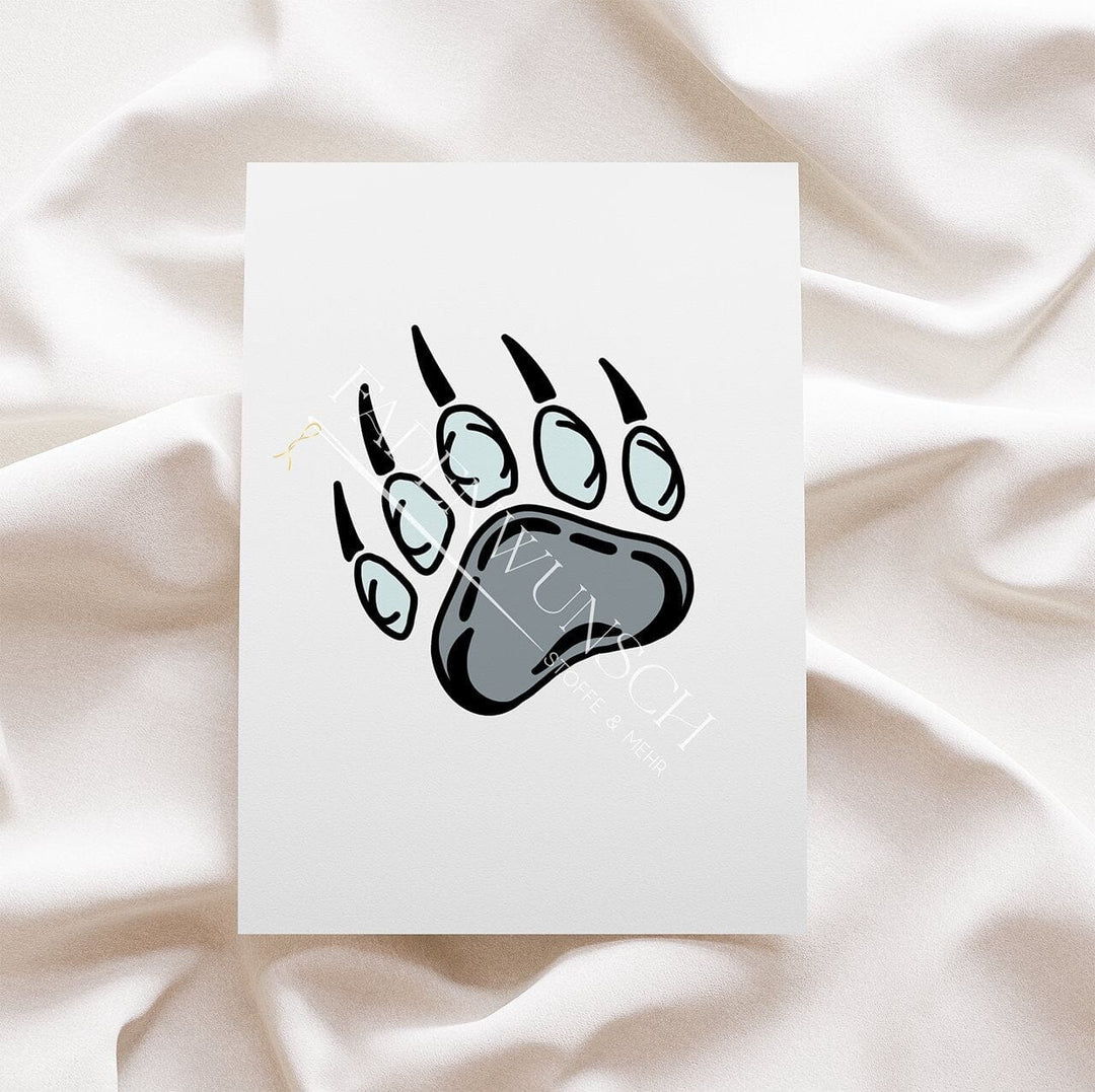 Vorbestellung | Bügelbild "BaerRoar - Eisbär - Tatze" fadenwunsch