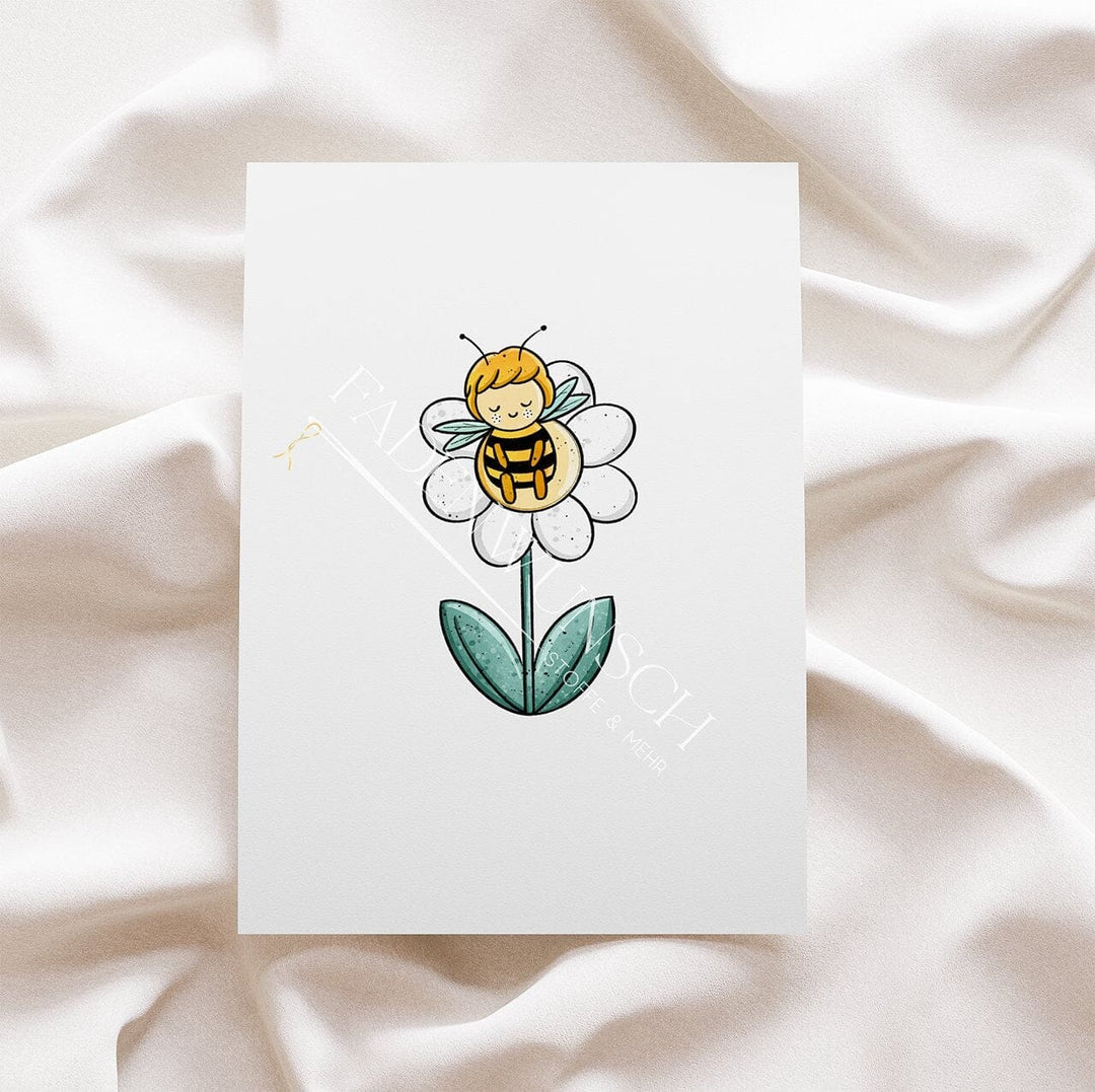 Vorbestellung | Bügelbild "Bienenblumen 1" fadenwunsch
