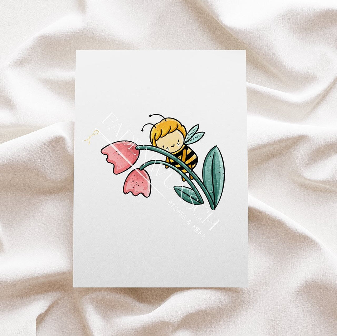 Vorbestellung | Bügelbild "Bienenblumen 2" fadenwunsch