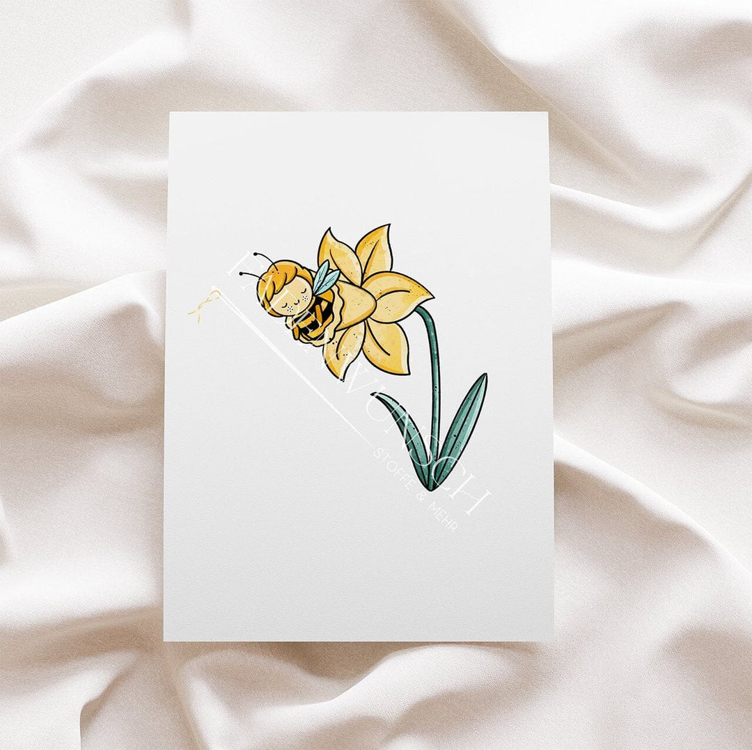 Vorbestellung | Bügelbild "Bienenblumen 3" fadenwunsch