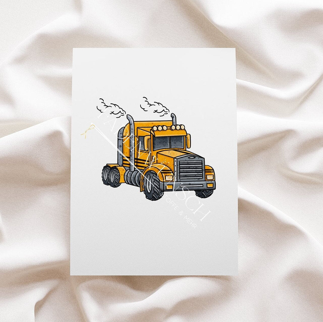 Vorbestellung | Bügelbild "LKW - Big Truck - Truck 1" fadenwunsch