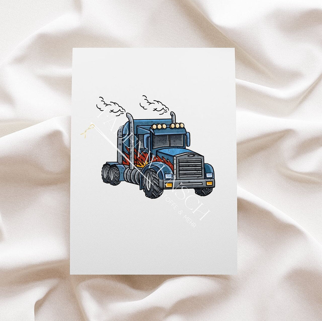Vorbestellung | Bügelbild "LKW - Big Truck - Truck 3" fadenwunsch