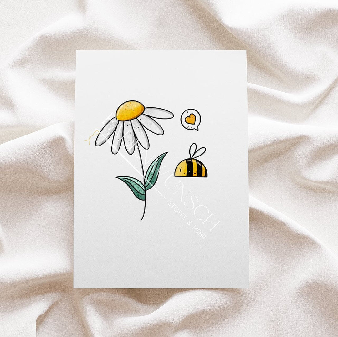 Vorbestellung | Bügelbild "Blume - Blumengruß" fadenwunsch