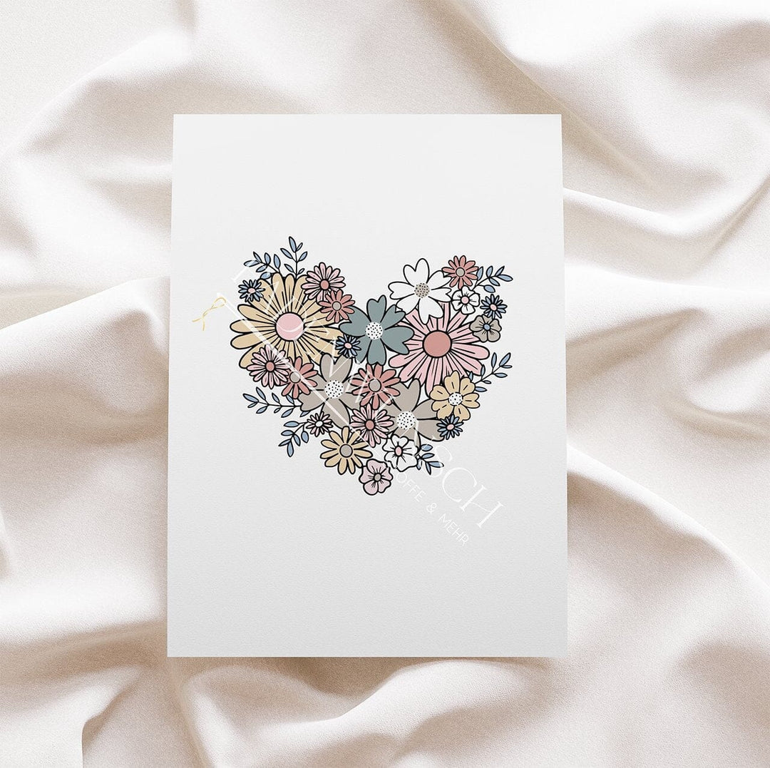 Vorbestellung | Bügelbild "Blumenherz" fadenwunsch