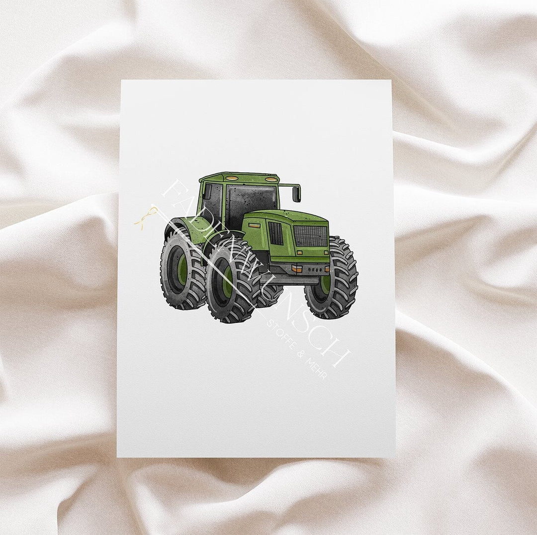 Vorbestellung | Bügelbild "Bulldog - Traktor" fadenwunsch