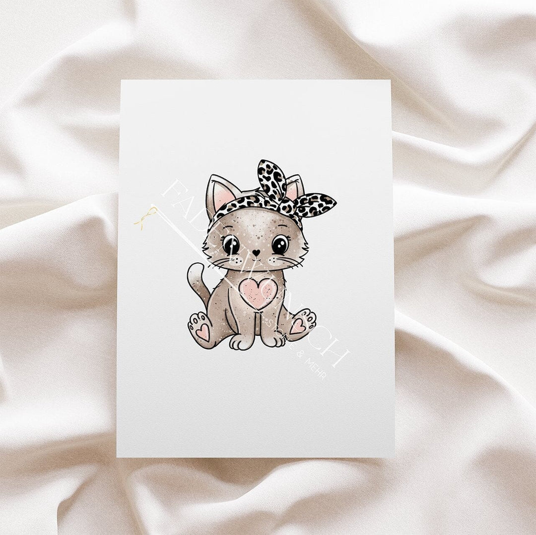 Vorbestellung | Bügelbild "Katzen - CatiCats Beige" fadenwunsch
