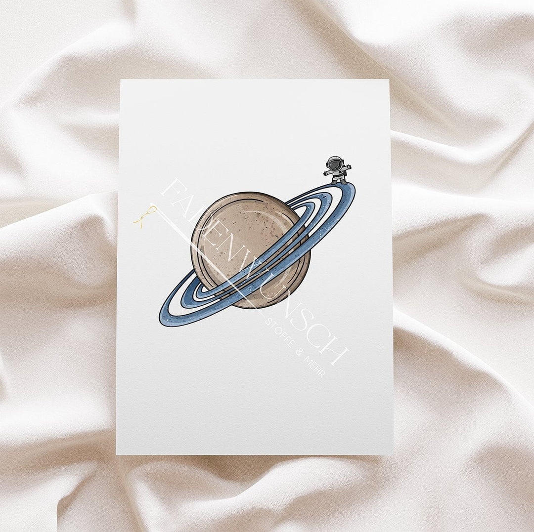 Vorbestellung | Bügelbild "CoolSpace - Planet" fadenwunsch