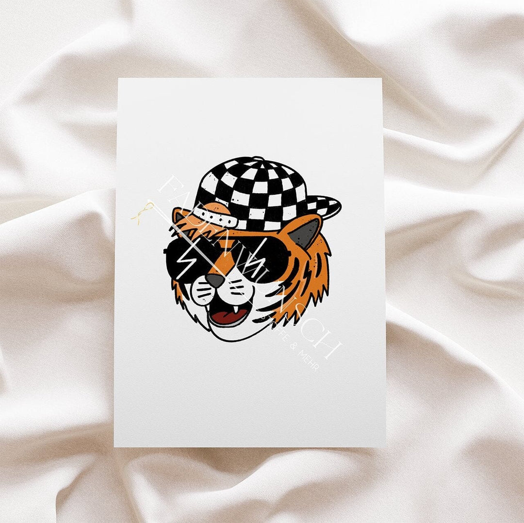 Vorbestellung | Bügelbild "Cool Tiger" fadenwunsch