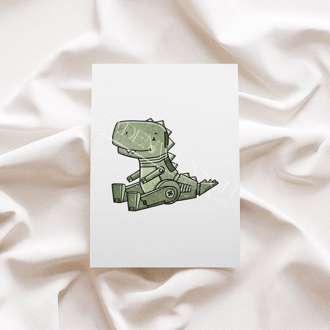 Vorbestellung | Bügelbild "Dino - Rexi Robi - Grün" fadenwunsch