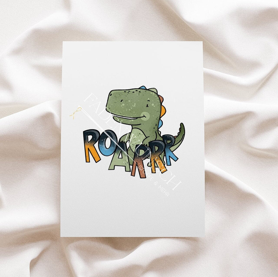 Vorbestellung | Bügelbild "Dino Cool" fadenwunsch